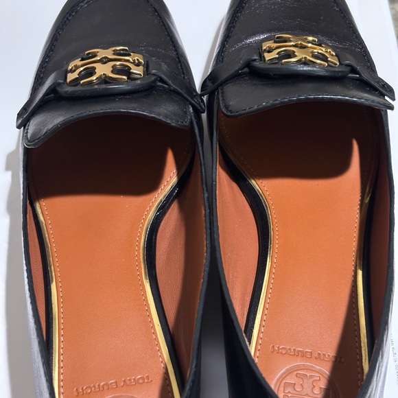 Tory Burch Black and Gold Loafers - Picture 7 of 9
